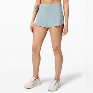Lululemon Speed Up High-Rise Short 4" *Long Blue Cast Size 2